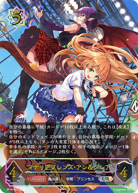 マナリアフレンズ・アン&グレア